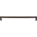 Top Knobs - Pennington Bar Pull 15" (c-c) - Oil Rubbed Bronze - Length - 15 3/8", Width - 1/2", Projection - 1 3/8", Center to Center - 15", Base Diameter - W 1/2" x L 3/8"