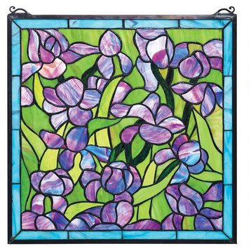 170 Individually Hand-cut Pieces Stained Glass Window Inspired by Artist Vinc