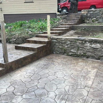 Stamped Concrete Overlay in Sussex County, New Jersey