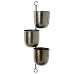 The Novogratz - Contemporary Black Metal Wall Planter 51951 - Add this planter rack to a corner of your porch or hang it indoors in your kitchen, bedroom, or entryway.. This item ships in 1 carton. Iron wall planter makes a great gift for any occasion. Ring hook makes these planters easy to hang; nails and screws are not included. Suitable for indoor and outdoor use. Maximum weight limit is 5 lbs. Made in India. Planters do not have drainage holes but they are not watertight. This is a single wall planter. Contemporary style.