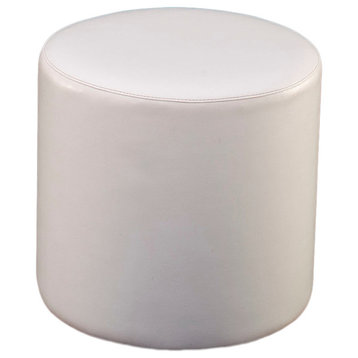 Dot Cylinder Ottoman, Taupe Weave