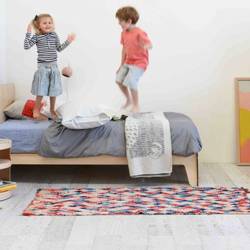Kids Rooms - Singolo Single Bed & OH Side Table