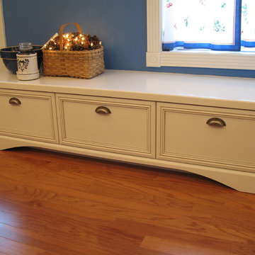 Blue and White Country Kitchen