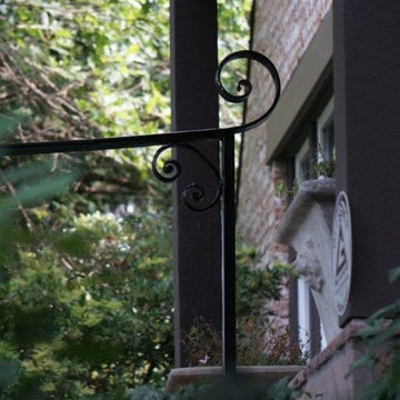 Custom Iron Exterior Railing