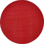 RugPal - Solid/Striped Wingate 5' Round Crimson Area Rug - Incorporating simple design and intricate patterns, the Wingate collection features beautifully crafted, vibrant creations. Wingate dazzles, yet with an effortless appeal. Each rug in the Wingate collection is machine woven of polypropylene, meaning durability comes with the style. The beauty is in the details and subtle color schemes. Wingate is truly breathtaking.