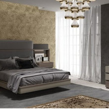 Modern Wood Gray Leo Bedroom Collection Florida