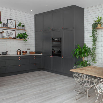 Urban meets Rustic shaker kitchen