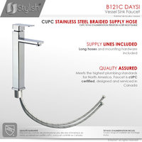 STYLISH Vessel Sink Single Hole Bathroom Faucet, Polished Chrome