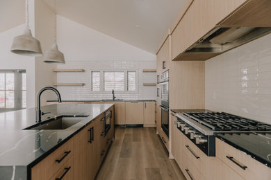 Minimalist kitchen photo in Denver