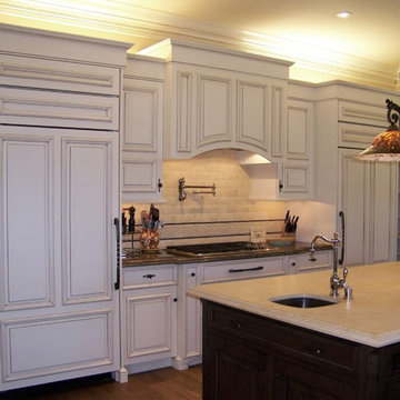 View of Fridge, Range area