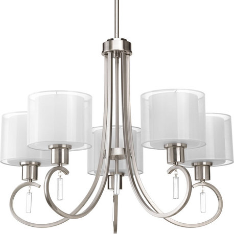 Invite Collection 5-Light Chandelier, Brushed Nickel