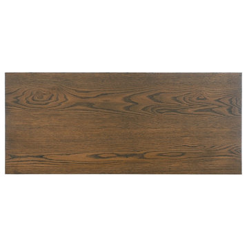 Hooker Furniture Chapman Five-Drawer Veneers and Metal Chest in Brown/White