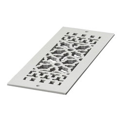 Reggio Register - Reggio Register 614, Gray Aluminum, Holes - Registers Grilles And Vents