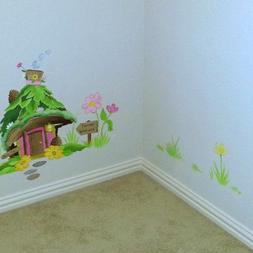 Girls room murals