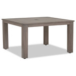 Sunset West Outdoor Furniture - Laguna 48" Square Table - A re-imagination of materials, the Laguna collection from Sunset West embodies effortlessly stylish living. Crafted in lasting aluminum, with a hand-brushed finish to mimic real driftwood, Laguna captures a timeless look with modern sensibility - offering the look and feel of natural wood, with minimal maintenance.