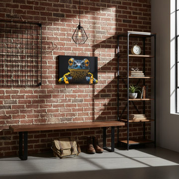 A Glimpse of the Exotic Poison Dart Frog Industrial/Urban Wall Art
