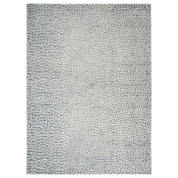 Inspire Me Home Decor Joli 8' x 10' Ivory/Blue/Grey Modern Indoor Rug