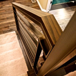 Modern Horizontal Wood capped Rails - Home Improvement