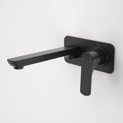Caroma Urbane Wall Basin/Bath Mixer - Black - Bathroom Sink Taps