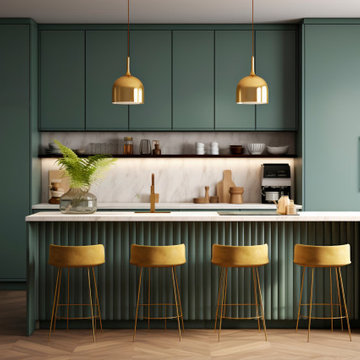 Stainless Steel Modular Kitchen by mad over metal