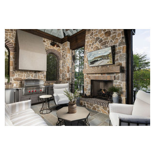 Luxe Lake Lodge - Beach Style - Patio - Other - by LH Design Studio