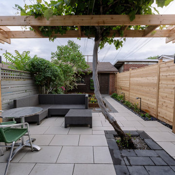 Custom Cedar Privacy Fence, Pergola & Backyard Landscape Transformation