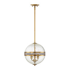 Stirling 3-Light Pendant, Warm Brass