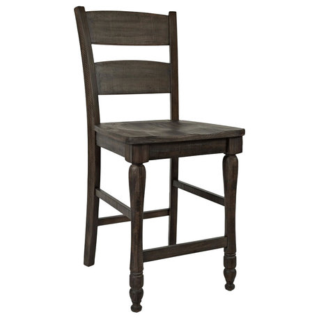 Madison County Ladderback Counter Stool (Set of 2) - Barnwood