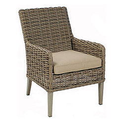 Ebel Laurent Arm Chair with Cushion - Outdoor Dining Chairs