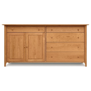 Copeland Sarah 4 Drawers On Right, 1 Drawer Over 2 Doors Buffet, Cognac Cherry