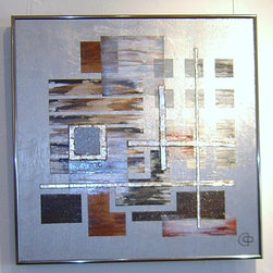 Original paintings on metal - Mixed Media Art