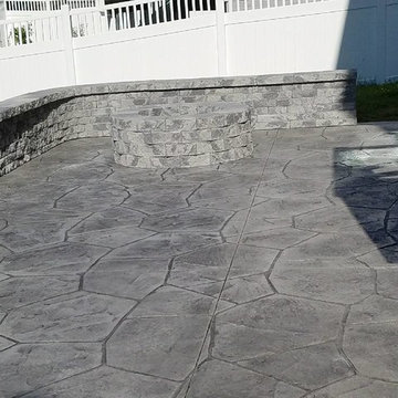 M-Stamped Concrete Patio & Stairs