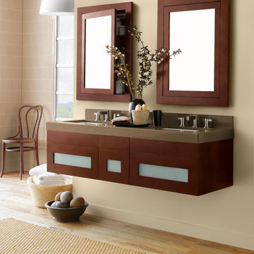 Ronbow Rebecca 58"  Double Wall Mount Bathroom Vanity Set