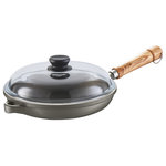 Berndes - Tradition Induction 10" Frying Pan With Lid - Effortlessly slide a delectable omelet from frying pan to plate within minutes for a savory breakfast or swiftly sear boneless pork chops and pan fry vegetables for a quick and tasty meal with the Tradition Induction Frying Pan with Lid. This versatile pan is induction suitable and easy to maneuver around the kitchen, making it a necessity for every kitchen