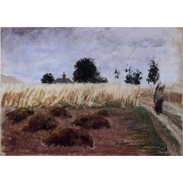 Camille Pissarro Peasant Woman on a Country Road Wall Decal Print