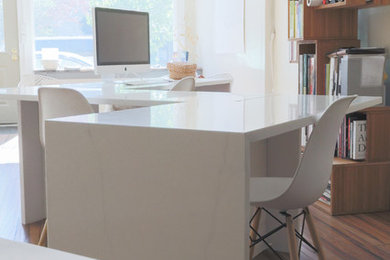 Example of a trendy home office design in Other