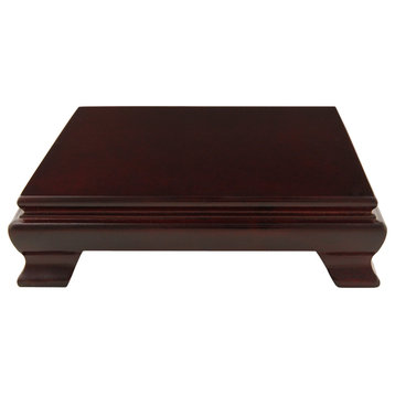 Rosewood Square Base Stand, 8"