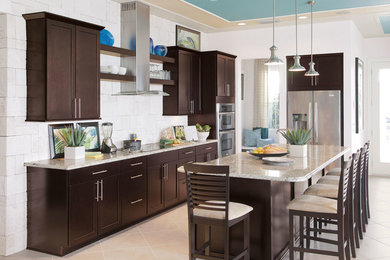 Example of a trendy kitchen design in Salt Lake City