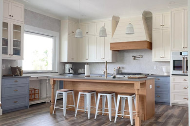 Example of a beach style kitchen design in Miami