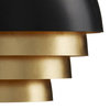 Salviati Large Black and Gold Pendant