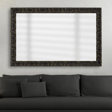 Maricopa Framed Wall Mirror, Black, 36"x48"