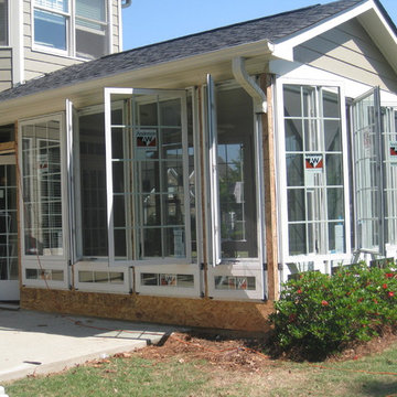 Casement windows in a Sunroom
