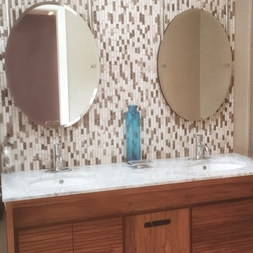 Master Bath with Teak Vanity