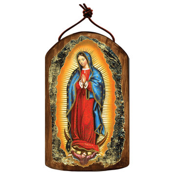 Icon Lady Of Guadalupe Wooden Ornament