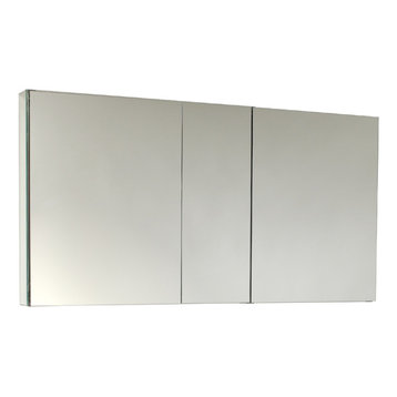 Fresca 50" Wide Bathroom Medicine Cabinet With Mirrors