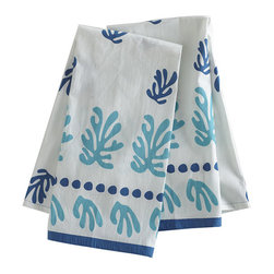 Seascape Hand Towels - Blue - Set of 2 - Tabletop