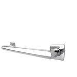 Preferred Bath Accessories - Stainless Steel Grab Bar, 42", Bright Polished - Preferred Bath Accessories, Inc. is known for its innovative products and service excellence. These 8000 Blended Decorative Grab Bars are engineered for safety and durability. Installed in your shower, tub, or near the toilet, they can help prevent falls. The strong 304 stainless steel wall brackets can be secured with multiple screws and allow 0.20", horizontal adjustability for easy installation. Featuring fully-welded 304 stainless steel construction, decorative cover flanges and a beautiful polished finish, the ADA compliant grab bars provide sturdy support without sacrificing style.
