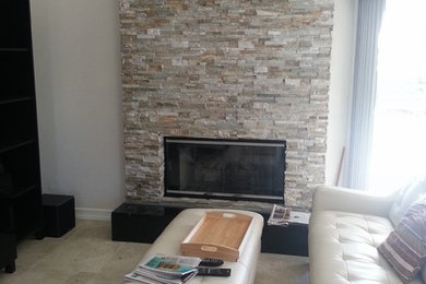 Example of a trendy living room design