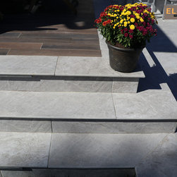 Moon and White Porcelain Project - Landscaping Stones And Pavers