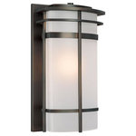 Capital Lighting - Capital Lighting 9883OB Lakeshore - 19" 1 Light Outdoor Wall Mount - Shade Included.Lakeshore One Light Wall Lantern Old Bronze Seeded Glass *UL: Suitable for wet locations*Energy Star Qualified: n/a  *ADA Certified: n/a  *Number of Lights: Lamp: 1-*Wattage:100w Medium bulb(s) *Bulb Included:No *Bulb Type:Medium *Finish Type:Old Bronze